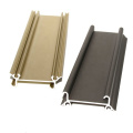 Anodized aluminum wardrobe bottom rail/ aluminum wardrobe sliding door profile